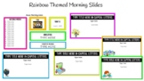 Rainbow Themed | Morning Slides For Teachers | Teaching Wi
