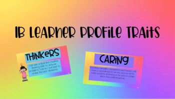 Preview of Rainbow Tie-Dye Learner Profile Posters