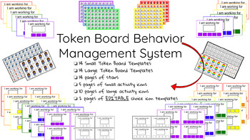 Preview of Rainbow Token/Incentive Boards w/Editable Choice Page