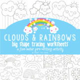 Rainbow Tracing Pages - Prewriting Activities