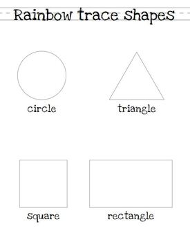 Rainbow Tracing Shapes by Da Vinci Inspires | TPT