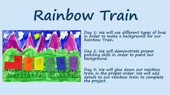 Preview of Rainbow Train Unit Plan and Power Point - BUNDLE!