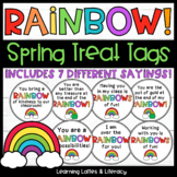 Rainbow Treat Tags St. Patrick's Day Student Gift Tags for