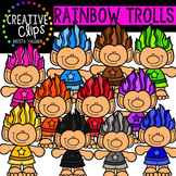 Rainbow Trolls {Creative Clips Digital Clipart}