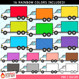 Rainbow Truck Clip Art