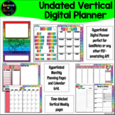 Rainbow Undated Vertical Digital Planner
