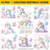 Rainbow Unicorn Clipart, Unicorn PNG, Magic Unicorn PNG, B