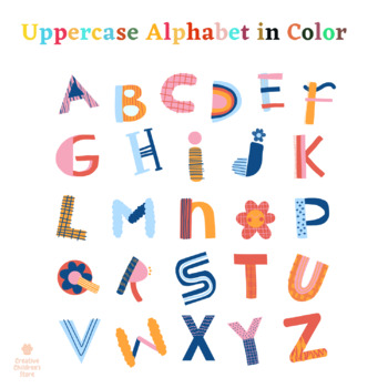 Preview of Rainbow Uppercase Alphabet: A Colorful Learning Experience
