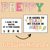Rainbow Varsity, Preppy, Growth Mindset Poster (trendy pat