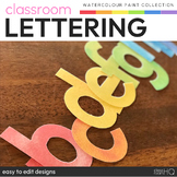 Rainbow Theme Class Decor Bulletin Board Display Lettering