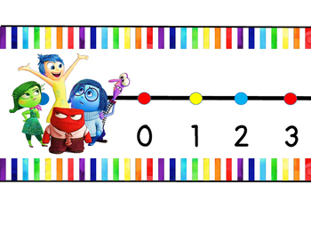 Preview of Rainbow Wall Number Line 0-120