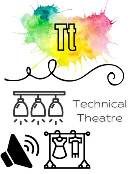 Preview of Rainbow Watercolor Elementary Theatre Alphabet Posters (2 of 2)