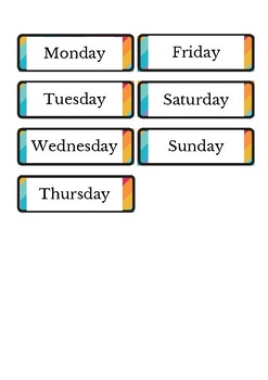 Rainbow Waves Calendar and Weather by The Flawsome Teacher | TPT