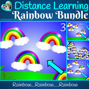 Preview of Rainbow Weather Digital Learning Bundle 