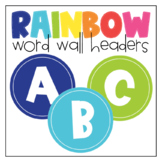 Rainbow Word Wall Headers