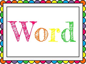 rainbow word wall letters by library lauren teachers pay