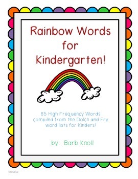 Preview of Rainbow Words