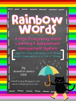 frequency words high 2 grade Words: Rainbow Assessment Word & A Frequency High Learning