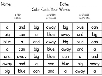 Rainbow Words - Kindergarten Sight Word Game Pack - 216 Games! | TpT
