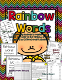 Benchmark Advance Kindergarten Rainbow Words Sight Word Resources