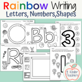 Rainbow Write Letters, Numbers, Shapes