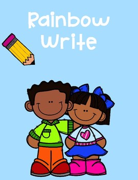 Preview of Rainbow Write Spelling Practice Worksheet