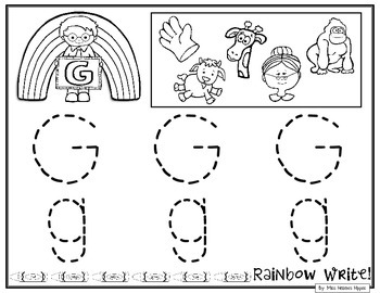 Rainbow Write the Alphabet by Miss Hellen's Hippos | TPT