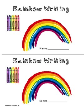 Preview of Rainbow Writing