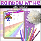 Rainbow Write Letter Formation Practice - Rainbow Writing 