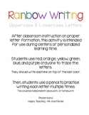 Rainbow Writing Letters (26) Upper and Lower Case