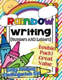 Rainbow Writing Letters and Numbers
