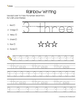 rainbow writing numbers 1 30 by ana filomia teachers pay teachers