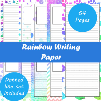 Kids Letter Writing Set Girls Stationery Paper Rainbow Heart Camp Letter  Lined Paper Rainbow Lined Stationary for Kids Writing Paper 