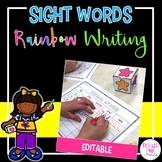 Editable Sight Words Rainbow Writing