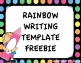 Rainbow Writing Template