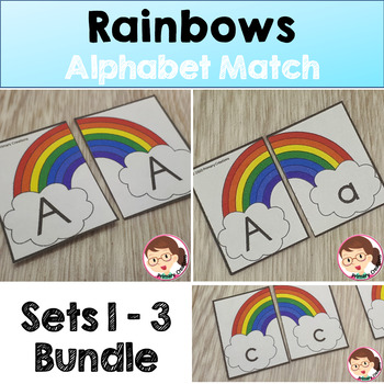 Preview of Rainbow activities for Preschool PreK Literacy ELA Bundle