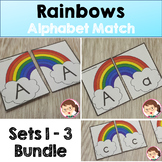 Rainbow activities for Preschool PreK Literacy ELA Bundle