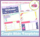 Rainbow and Unicorns Google Slide Template Classroom