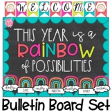 Rainbow back to school Bulletin Board 