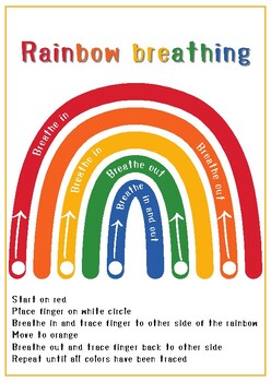 Rainbow breathing resource by Miss Lorraine Kindergarten | TPT