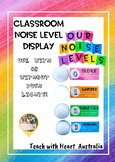 Classroom noise level display (use with or without push li