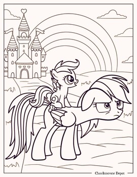 Preview of Rainbow dash coloring pages