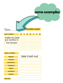 Preview of Rainbow habit tracker/chore chart PDF