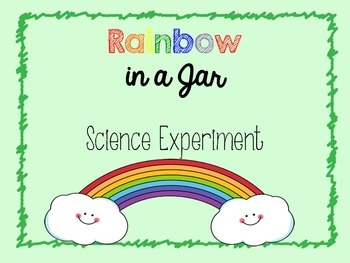 Preview of Rainbow in a Jar- Science Experiment Freebie