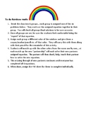 Rainbow math Multi step equations solving activity