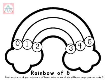 Rainbow of 5 by Little Person Learning Centre | TPT