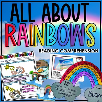 Preview of Rainbows Nonfiction Spring Reading | Text Features, Main Idea and Key Details