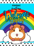 Rainbows and Guinea Pigs Welcome Sign