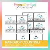 Raindrop Counting Clip Cards