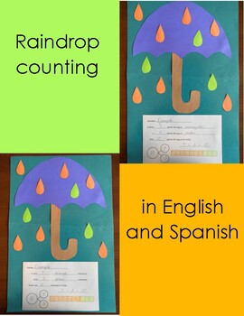 Preview of Raindrop counting in English and Spanish